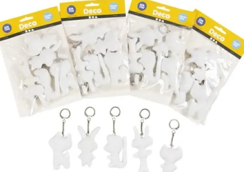 Stoffigurer Med Nøglering - 25 Stk