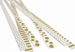 Strimler Selvklæbende Guld Motiver 15X420Mm 6Stk. - Syrefri