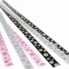 Strimler Selvklæbende Pink/Sort/Sølv 15X420Mm 6Stk - Syrefri