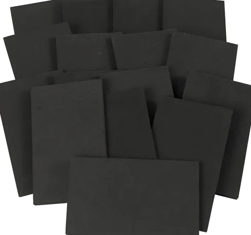 String Art Plader - Str. 20X12 CM - Tykkelse 10 MM - Sort - 16 Stk