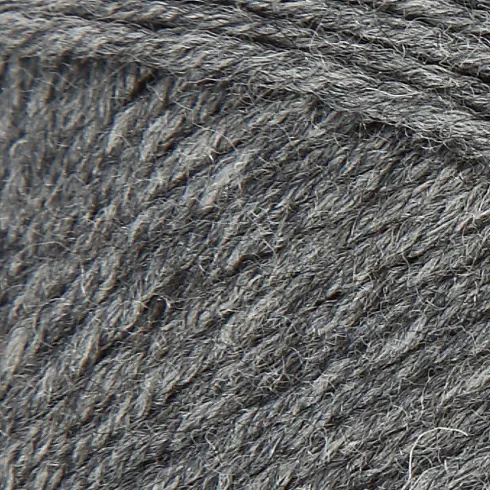 Strømpegarn - Uld+Nylon - L 200 M - Mørk Grå - 50 G