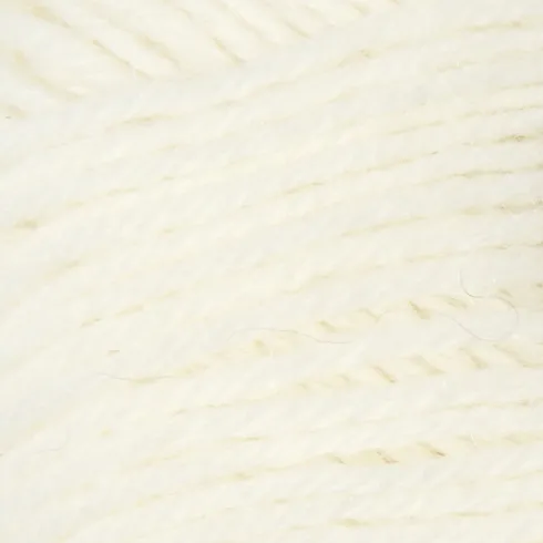 Strømpegarn - Uld+Nylon - L 200 M - Råhvid - 50 G