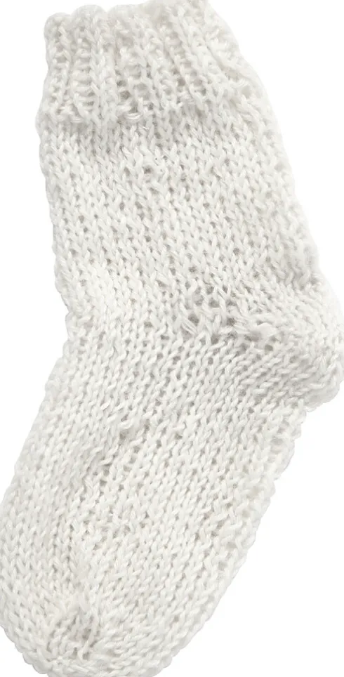 Strømpegarn - Uld+Nylon - L 200 M - Råhvid - 50 G