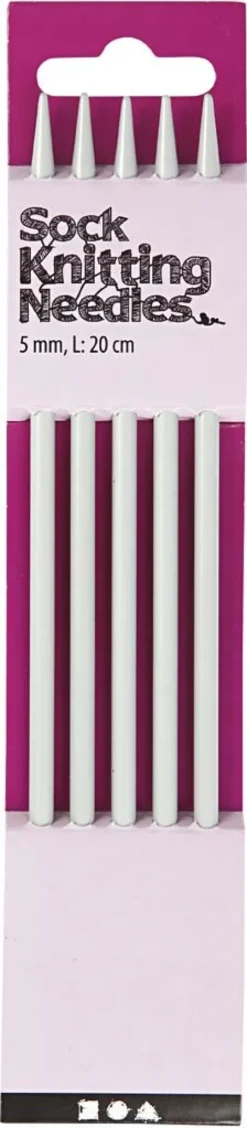 Strømpepinde - Nr. 5 - L 20 CM