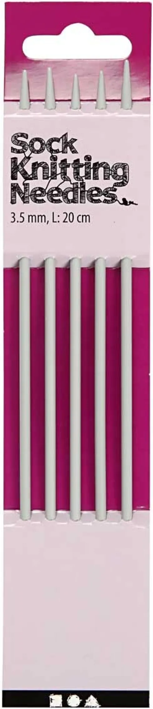 Strømpepinde Sæt - Metal - Ø 3,5 MM - L 20 CM