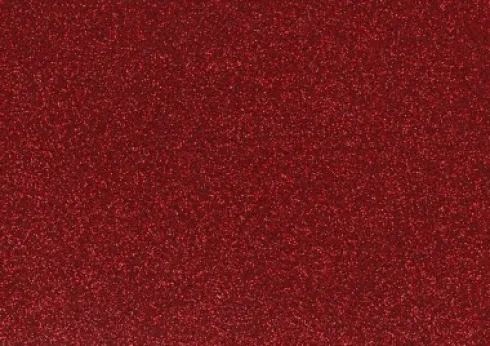 Strygestof - A5 - 148X210 MM - Glitter - Rød - 1 Ark