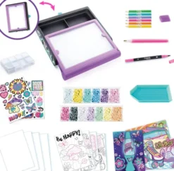 Style 4 Ever - Diamond Art 3-I-1 Etui Med Led-Lys