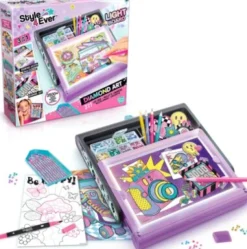 Style 4 Ever - Diamond Art 3-I-1 Etui Med Led-Lys