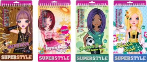 Superstyle Sketchbook 14 X 24 CM - Centrum - Assorteret