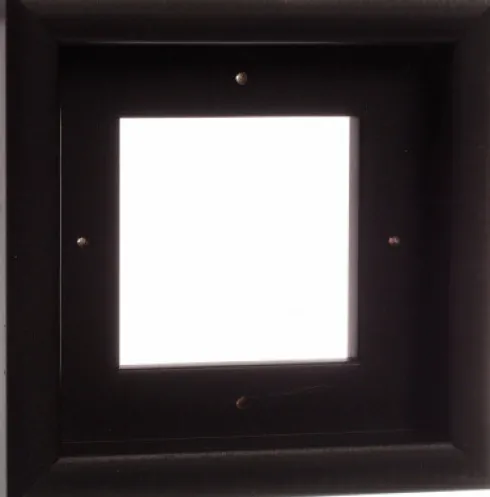 Svæveramme Til Lærred - 10X10 CM - Mat Sort - Artino