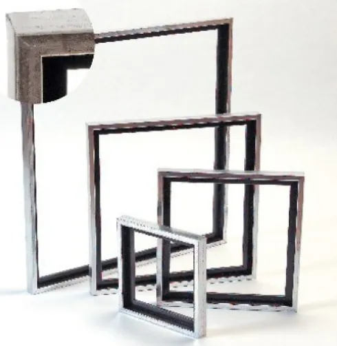 Svæveramme Til Lærred - 10X10 CM - Træ Antik Silverlook - Artino