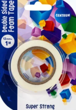 Tape Dobbelsidig Foam Super 12 MM X 1 M - Centrum