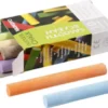 Tavlekridt - L 8 CM - Ø 10 MM - Assorterede Farver - 10 Stk