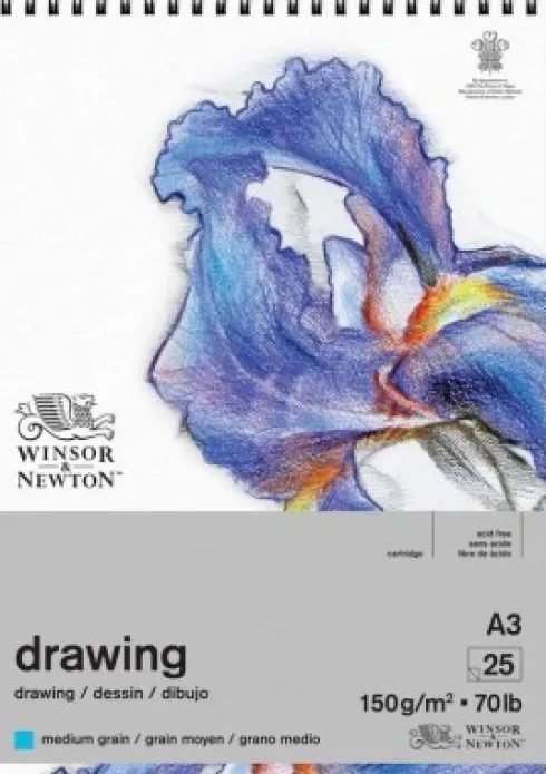 Tegneblok - A3 - Medium - 25 Ark - Winsor & Newton