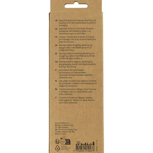 Tegnekul - Natural - L 13,5 CM - Ø 10 MM - 18 Stk