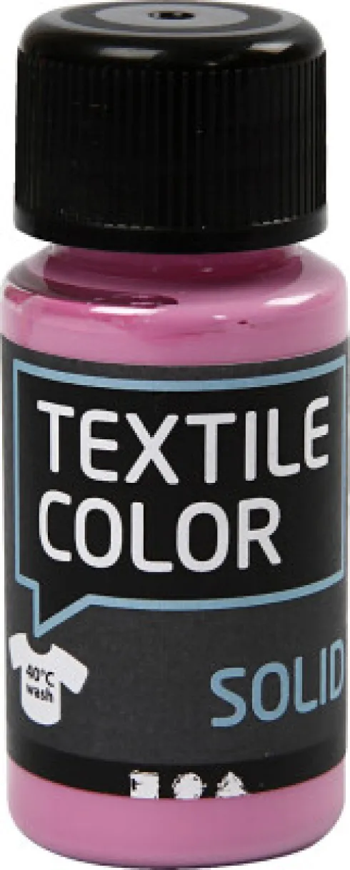 Tekstilmaling - Dækkende - Pink 50 ML