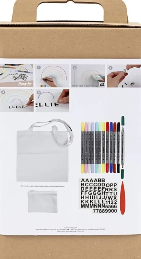 Tekstil Tryk Og Tusser DIY Kit