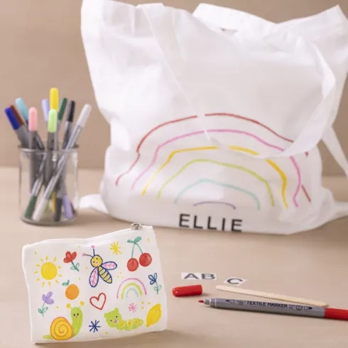 Tekstil Tryk Og Tusser DIY Kit