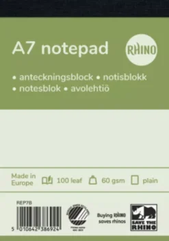 Telefonblok A7 100 Blade Ulin 10-Pak
