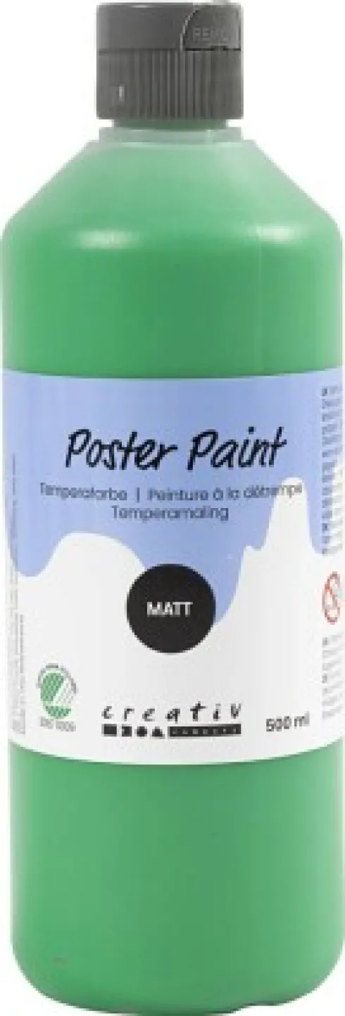 Temperamaling - Mat - Halvdækkende - Grøn - 500 ML