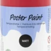 Temperamaling - Mat - Halvdækkende - Rød - 500 ML