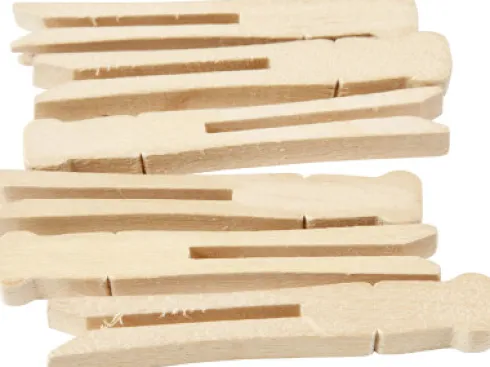 Tøjklemmer - L 9,5 CM - B 1,4 CM - 100 Stk