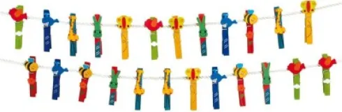 Tøjklemmer Med Dyremotiv - Assorteret - 6 Stk. - Small Foot