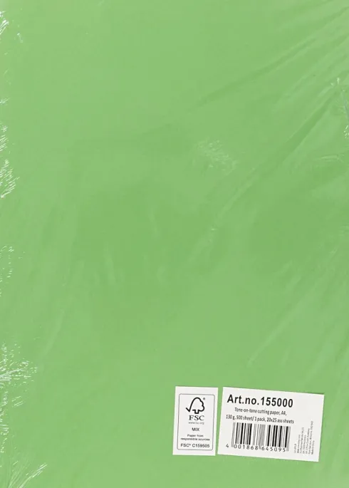Tone-I-Tone Klippepapir - A4 - 130 G - 500 Ark - 20X25 Assorterede Ark