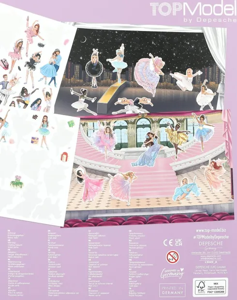 Top Model - Klistermærkebog - Stickerworld - Ballet