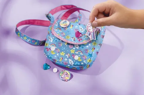 Totum - Unicorn 2-I-1 Creativity Set - Rainbow Jewels & Handbag
