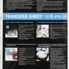 Transferark - 21,5X28 CM - Til Lyse Og Mørke Tekstiler - Hvid - 12 Ark