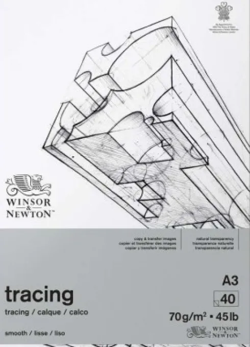 Transparent Papir Blok - A3 - 40 Sider - Winsor & Newton
