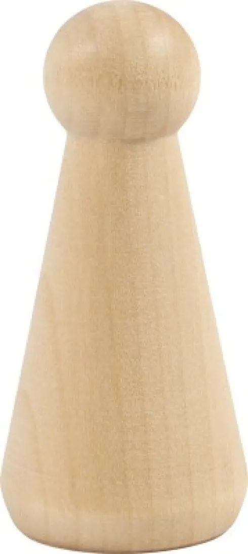 Træfigur Krop - Kegleform - H 8 CM - 3 Stk