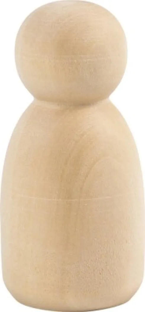 Træfigur Krop - Oval - H 6 CM - 5 Stk