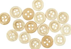 Træknapper - Ø 8 MM - 2 Huller - 50 Stk