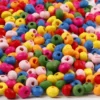 Træperler Mix - Ø 4 MM - Hulstr. 1-1,5 MM - Forskellige Farver - 300 G