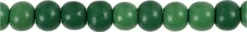 Træperler - Ø 8 MM - Hulstr. 2 MM - Grøn - 15 G - 80 Stk
