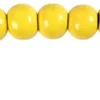 Træperler - Ø 10 MM - Hulstr. 3 MM - Gul - 20 G