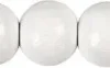Træperler - Ø 8 MM - Hulstr. 2 MM - Hvid - 15 G - 80 Stk