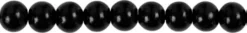 Træperler - Ø 8 MM - Hulstr. 2 MM - Sort - 15 G - 80 Stk