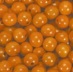 Træperler - 5 MM - Orange - 1000 Stk