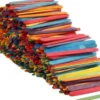 Træpinde - L 11.4 CM - B 10 MM - Assorterede Farver - 1000 Stk