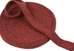 Tubestrik - B 30 MM - Julerød/Grå - 10 M