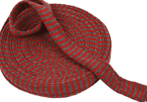 Tubestrik - B 30 MM - Julerød/Grå - 10 M