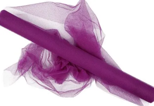 Tyl På Rulle - B 50 CM - Lilla - 5 M