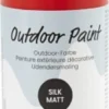 Udendørsmaling - Silkemat - Dækkende - Rød - 250 ML