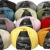 Uldgarn - L 125 M - Assorterede Farver - 20X100 G