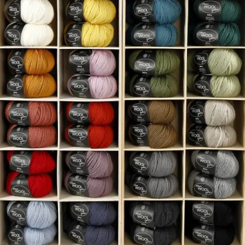 Uldgarn - L 125 M - Assorterede Farver - 20X10 Nøgle