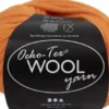 Uldgarn - L 50 M - Pind 8-9 - Orange - 50 G