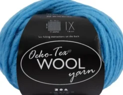 Uldgarn - L 50 M - Pind 8-9 - Turkis - 50 G